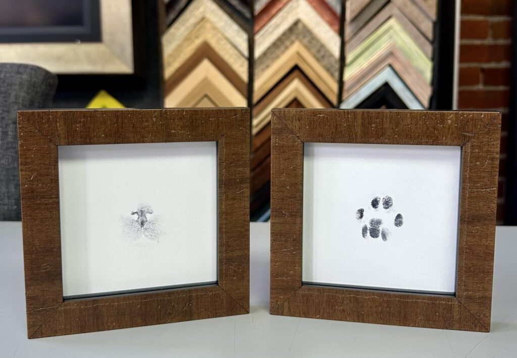 Custom Framed Dog Snout & Paw Prints