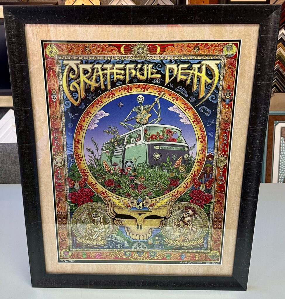 Custom Framed Grateful Dead Concert Poster 