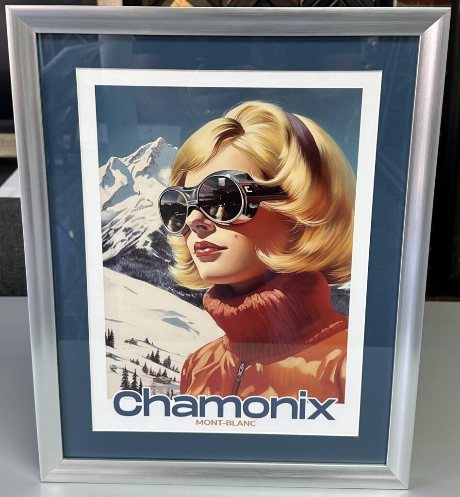  Custom Framed Chamonix Mont-Blanc Print