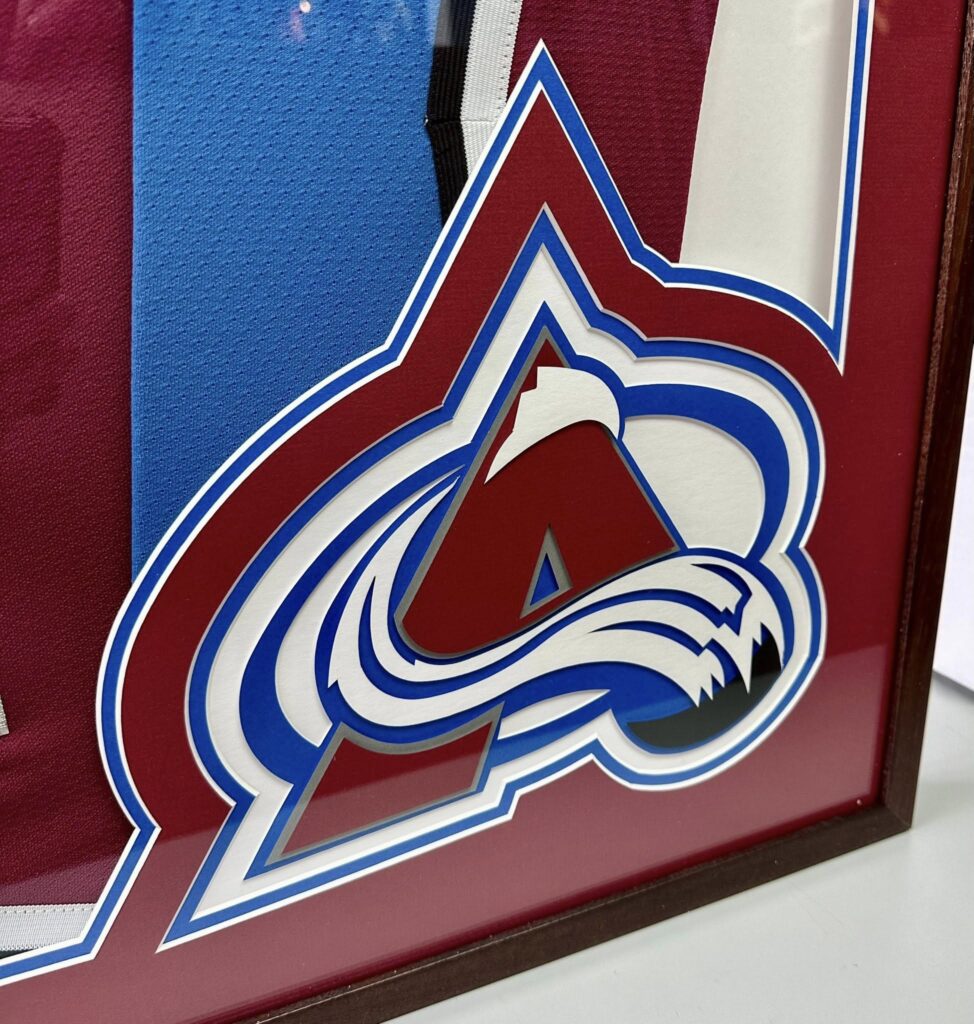 Custom Framed Peter Forsberg Avalanche Jersey