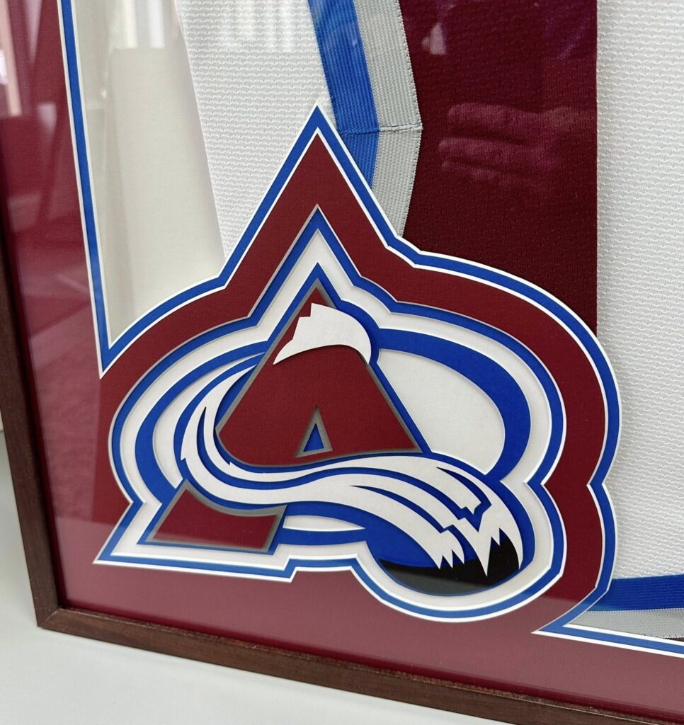 Custom Framed Joe Sakic Avalanche Jersey