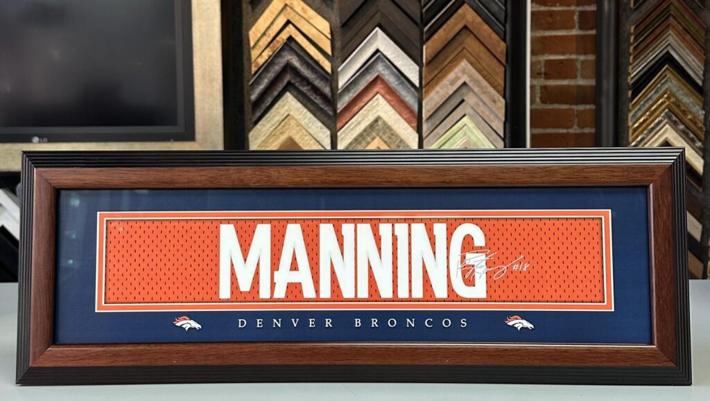 Custom Framed Peyton Manning Denver Broncos Print