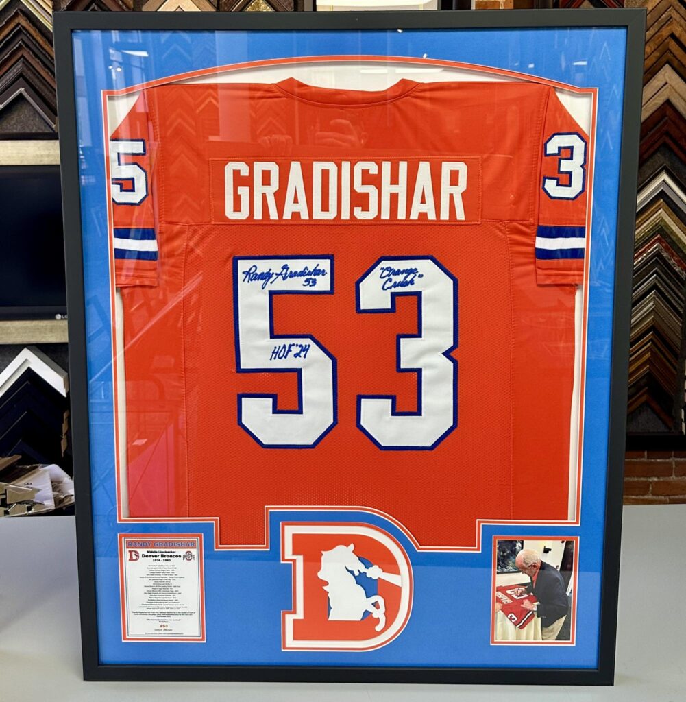 Custom Framed Randy Gradishar Broncos Jersey  