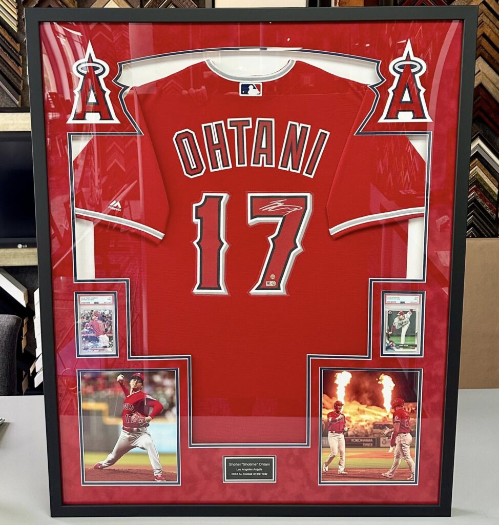 Custom Framed Shohei Ohtani Los Angeles Angels Jersey