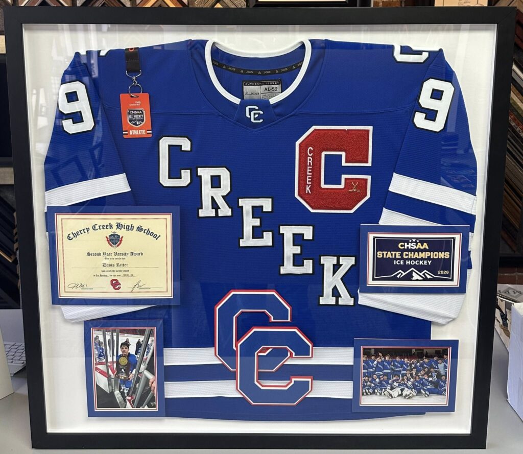 Custom Sports Jersey Framing Denver 