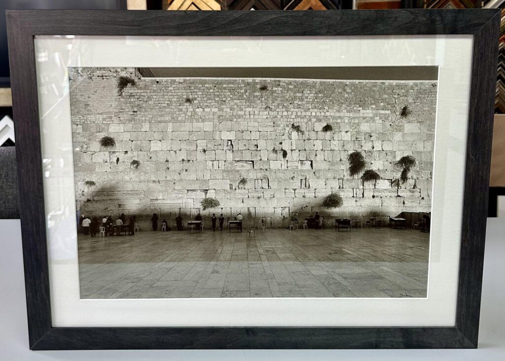 Custom Framed Photograph of The Western Wall, Jerusalem