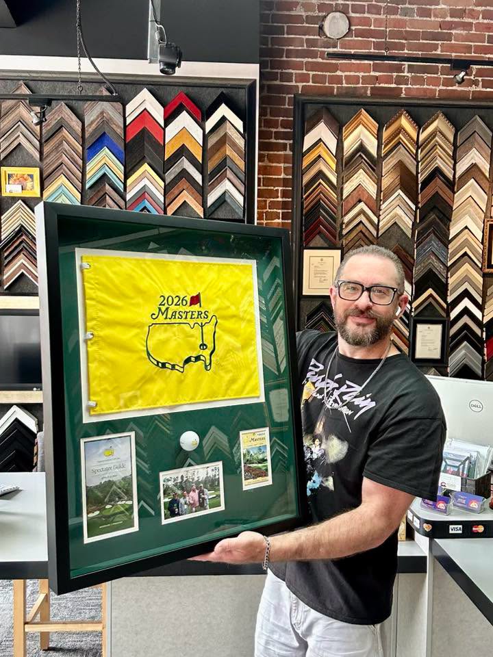 Custom Framed Master’s Tournament Shadowbox