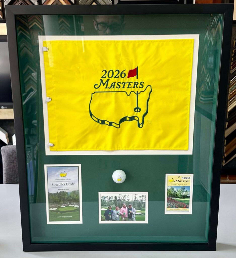 Custom Framed Master’s Tournament Shadowbox