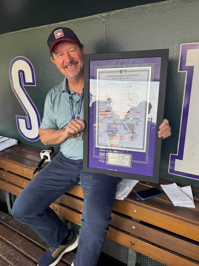 Patrick Saunders & 5280 Custom Framing Lineup Card