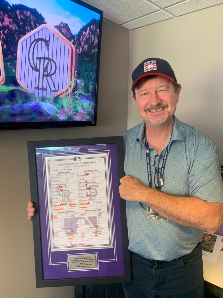 Patrick Saunders & 5280 Custom Framing Lineup Card
