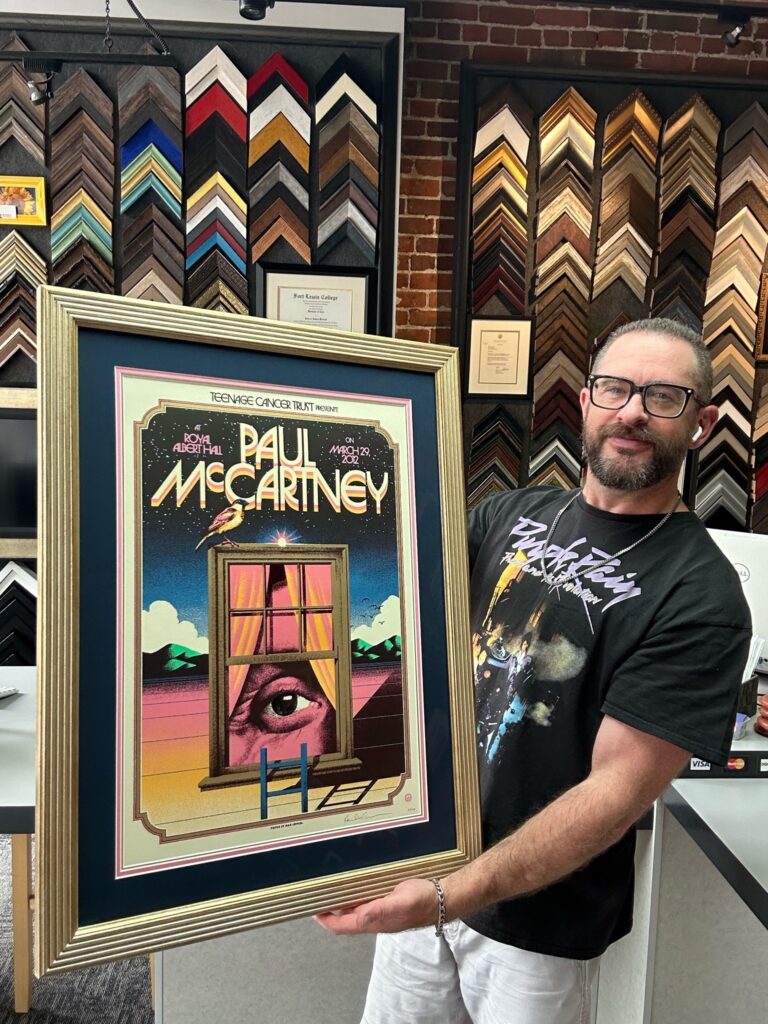 Custom Framed Paul McCartney Concert Poster