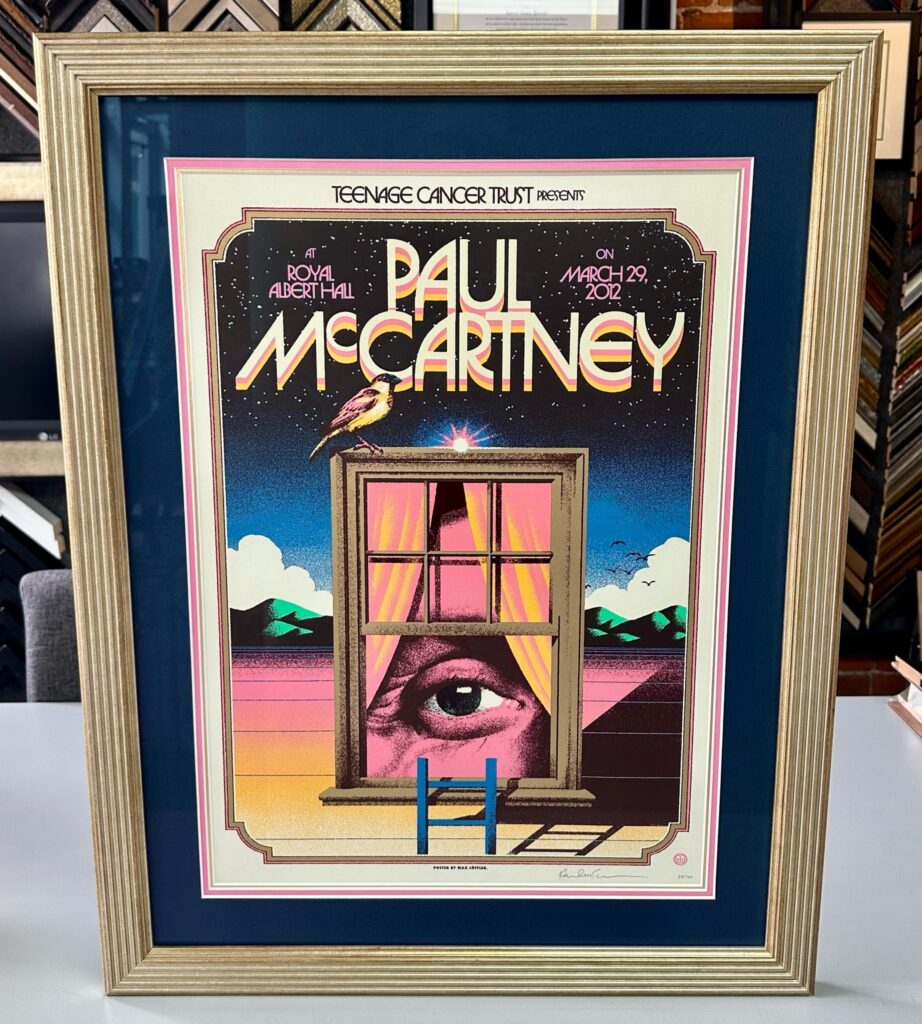 Custom Framed Paul McCartney Concert Poster