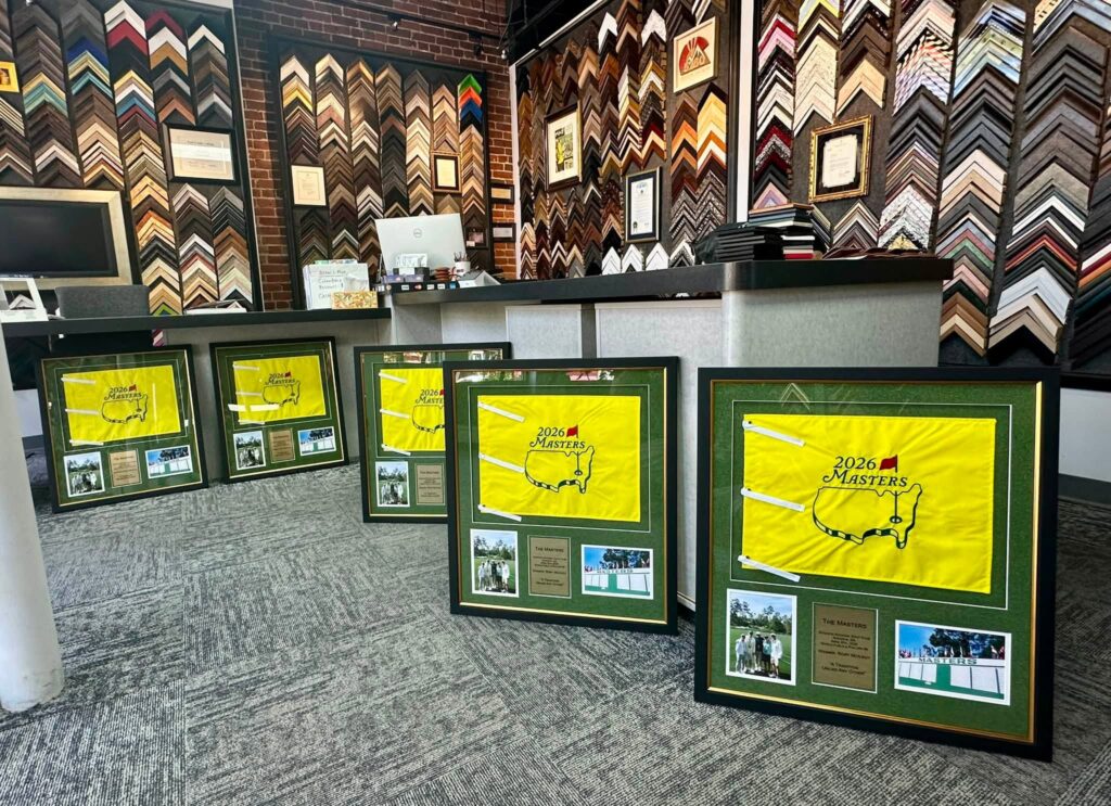 Custom Framed Flags from The Master's Tournament