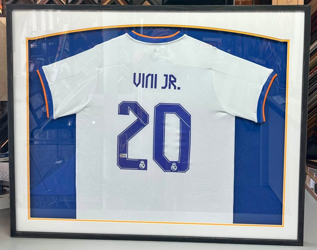 Custom Framed Vinicius Jr. Jersey