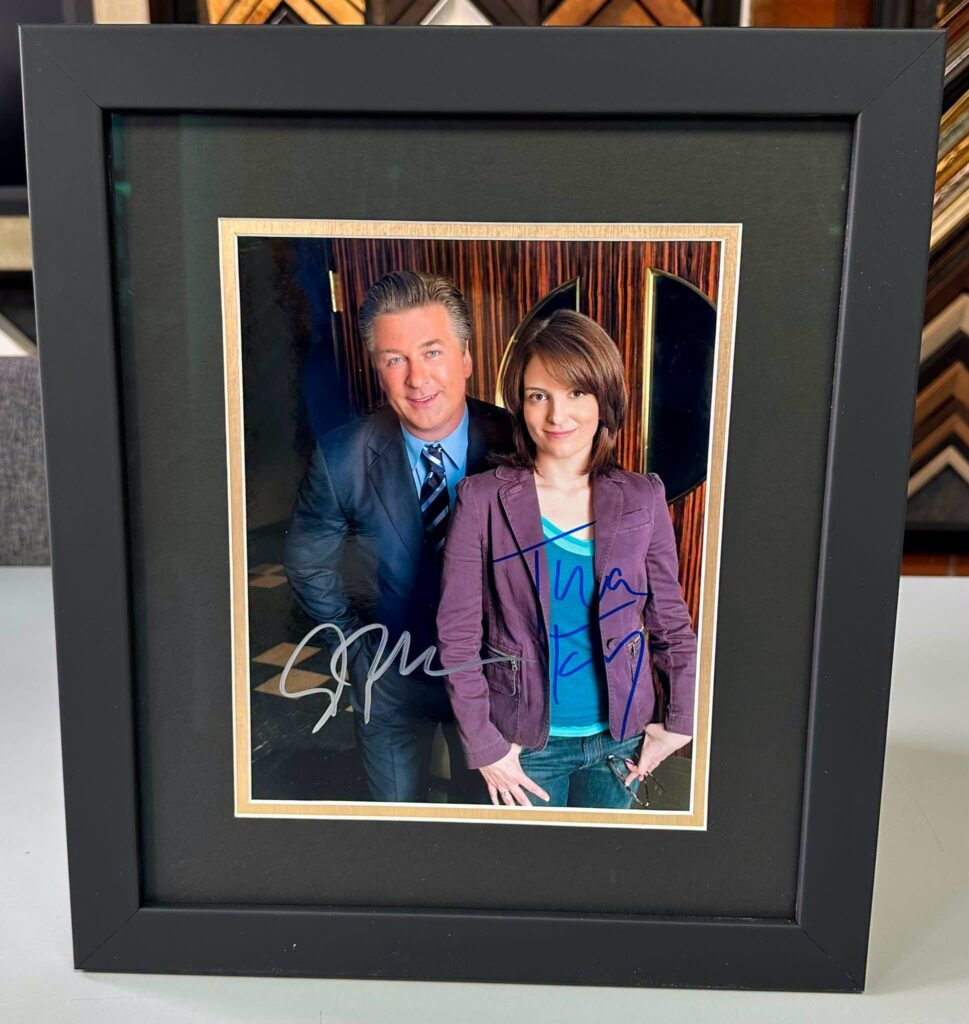 Custom Framed Alec Baldwin & Tina Fey Photograph