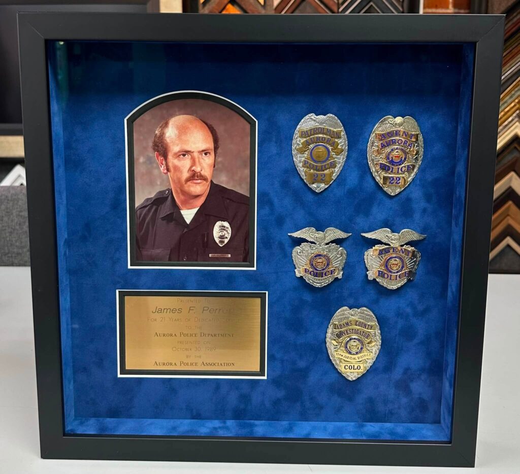 Police Retirement Shadowbox