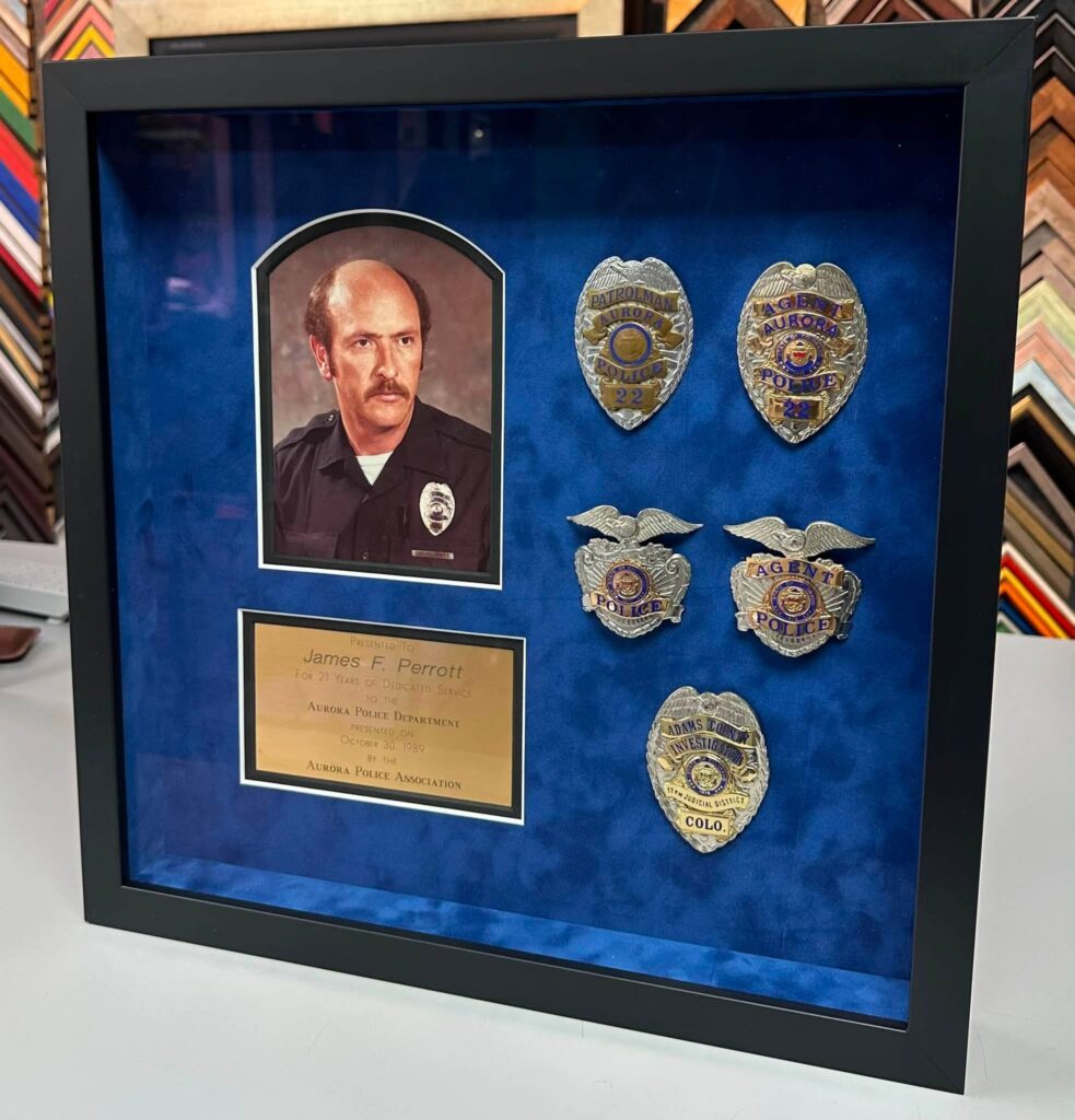 Police Retirement Shadowbox