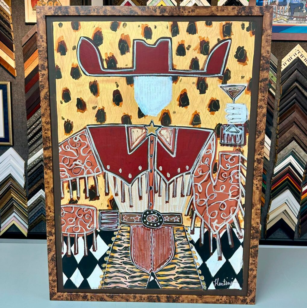 Custom Framed Painting by Samantha Lentini