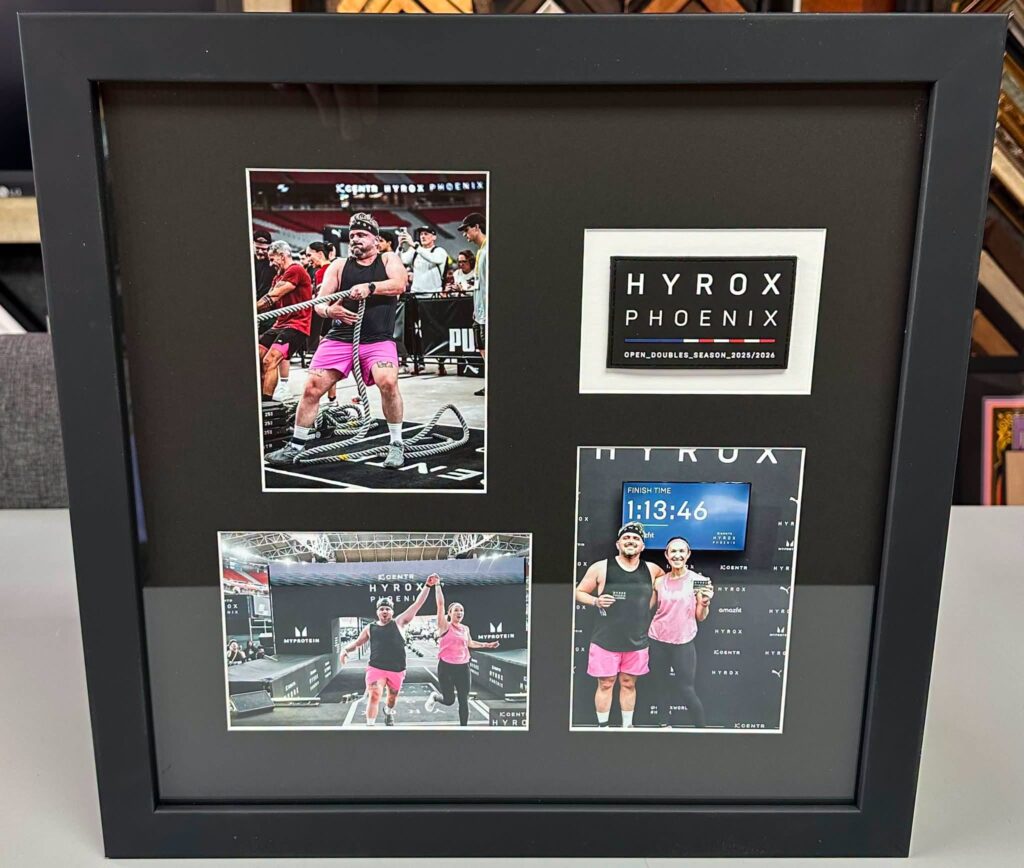 Custom Framed Hyrox Race Presentation