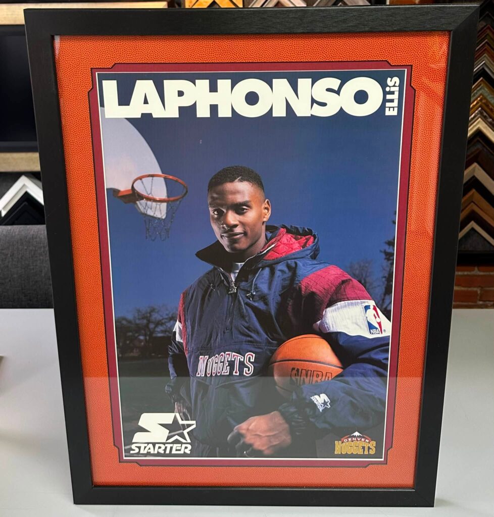 Custom Framed LaPhonso Ellis Vintage Starter Ad