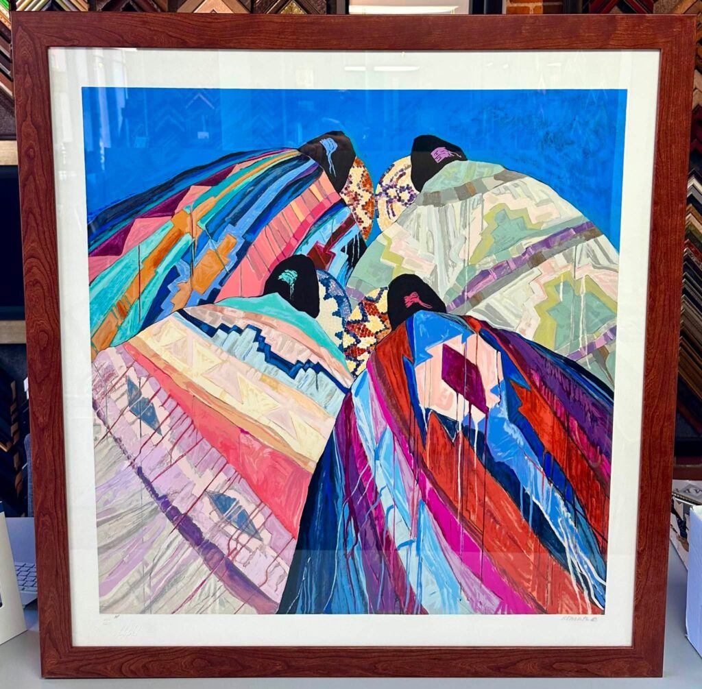Custom Framed Native American Artwork by Dolana Roberts