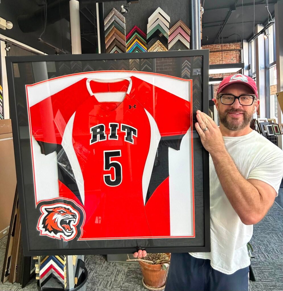 Custom Framed Rochester Institute of Technology Tigers Jersey