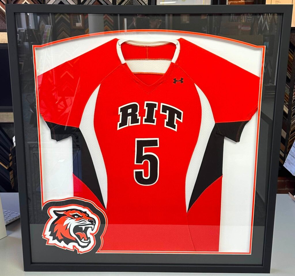 Custom Framed Rochester Institute of Technology Tigers Jersey