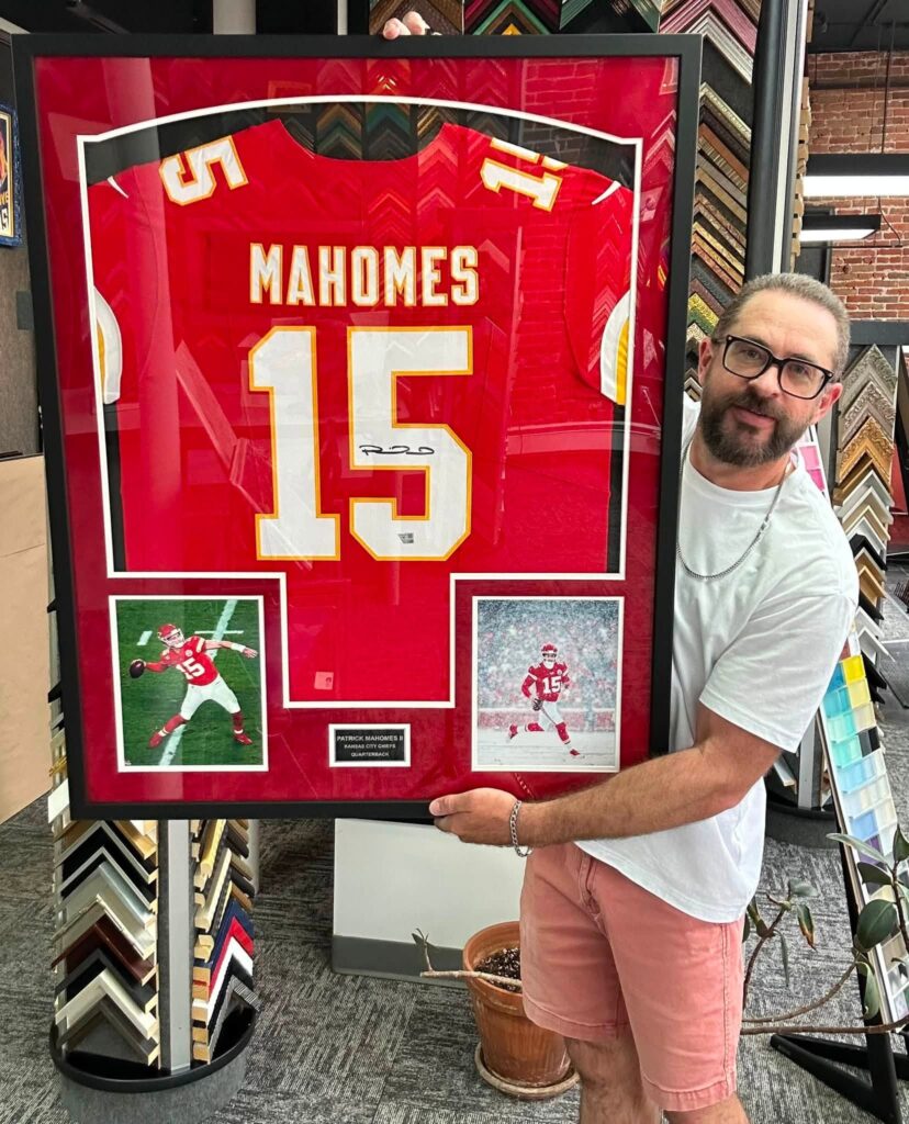 Custom Framed Patrick Mahomes Chiefs Jersey
