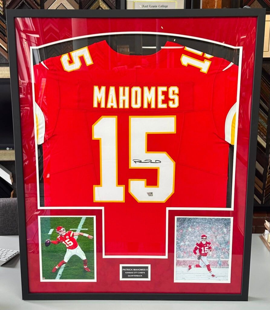 Custom Framed Patrick Mahomes Chiefs Jersey
