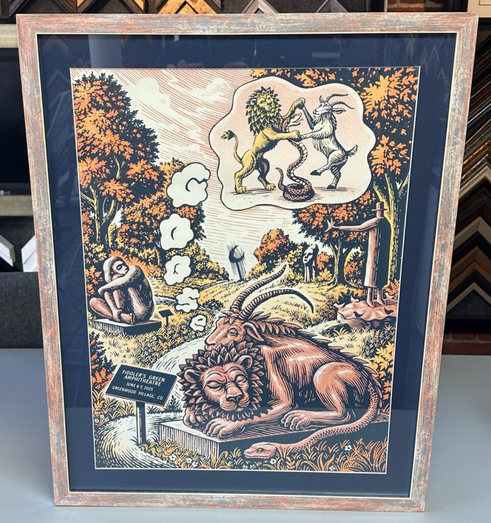 Custom Framed Goose Concert Poster