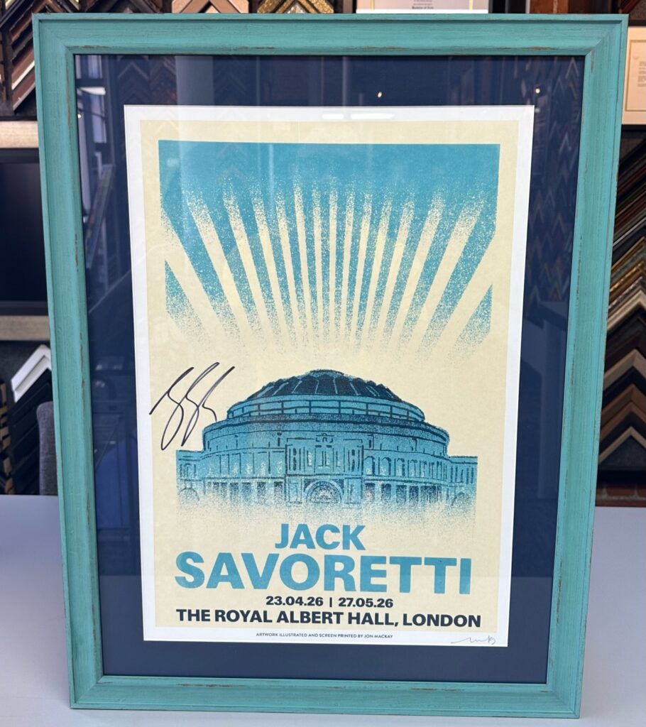 Custom Framed Jack Savoretti Signed Poster