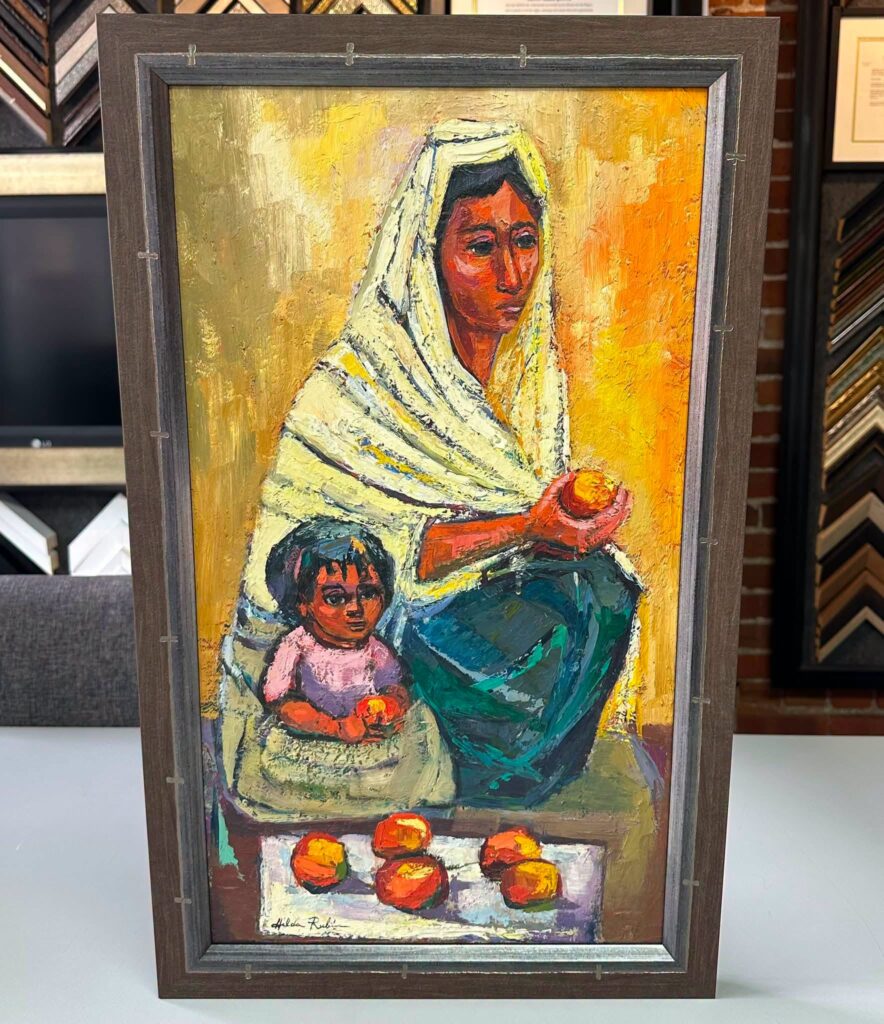 Custom Framed Painting on Canvas