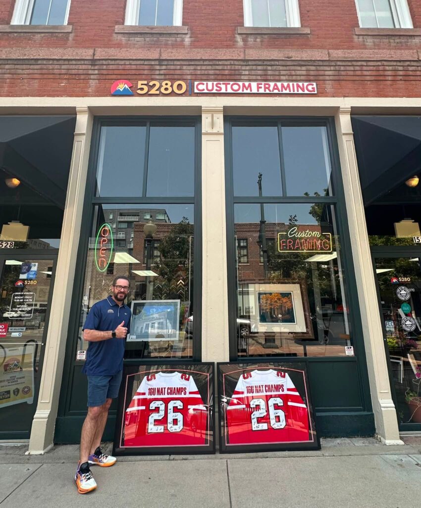 Custom Framed Okanaga Hockey Colorado Jerseys