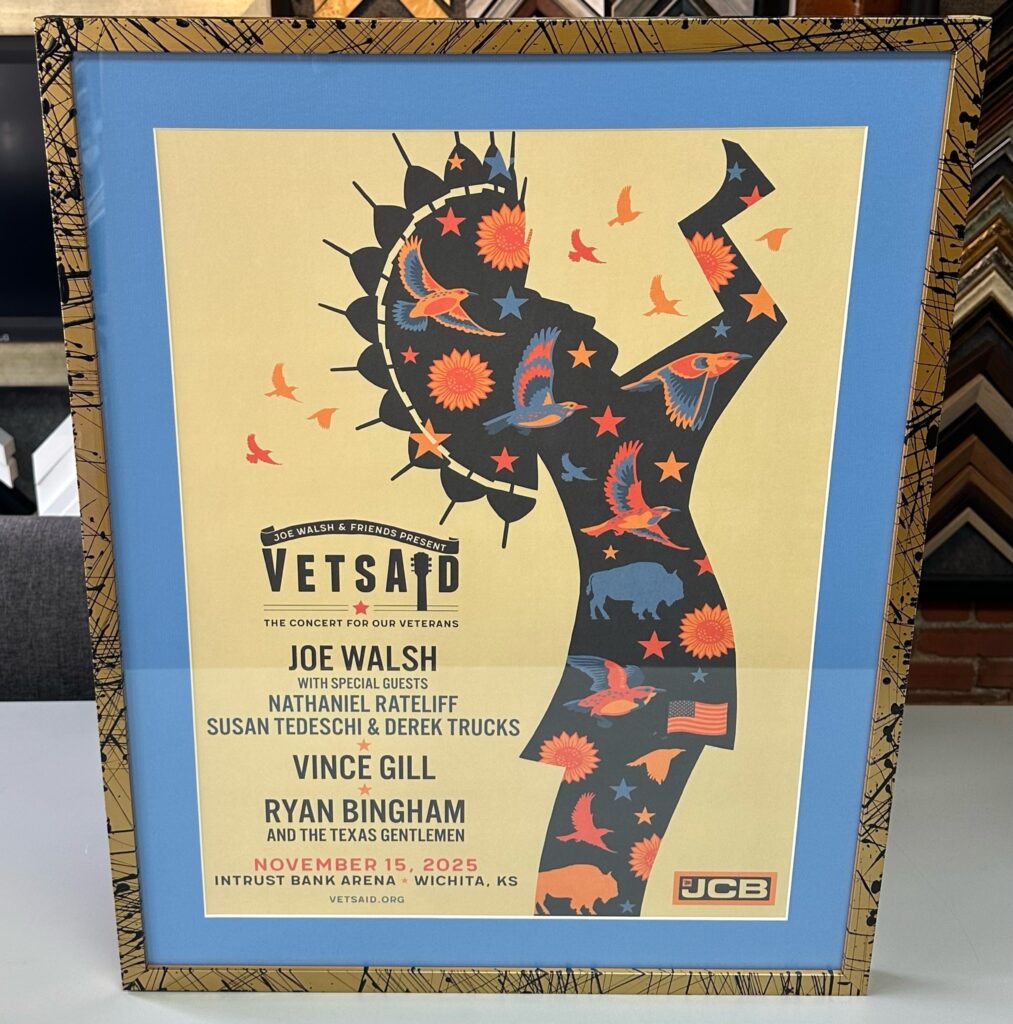 Custom Framed VETSAID Concert Poster