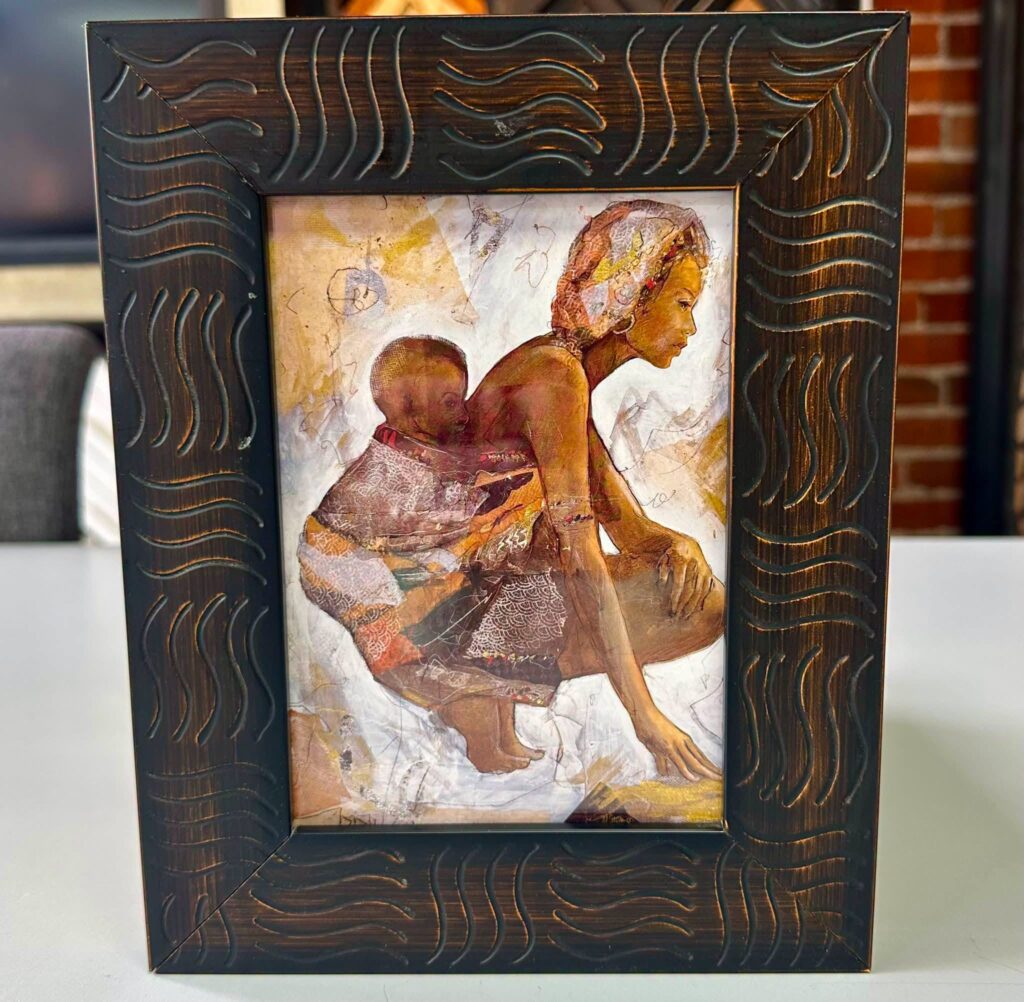 Custom Framed Mixed Media Artwork 