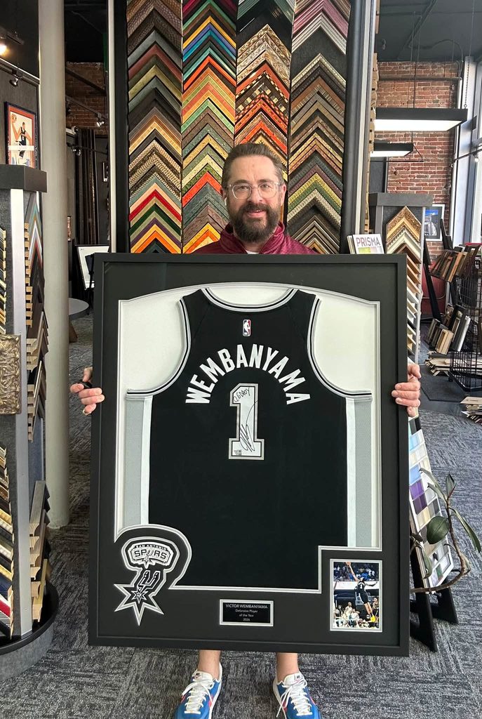 Custom Framed Victor Wembanyama San Antonio Spurs Jersey