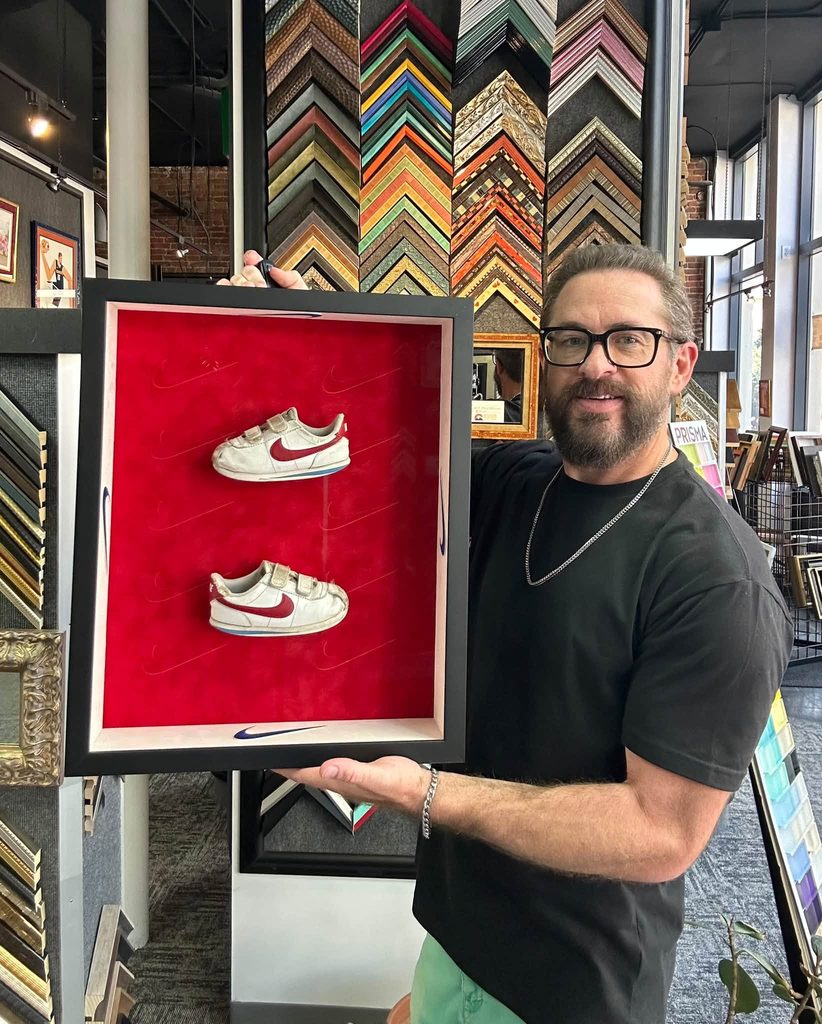 Custom Framed Children's Nike Cortez Shoe Shadowbox