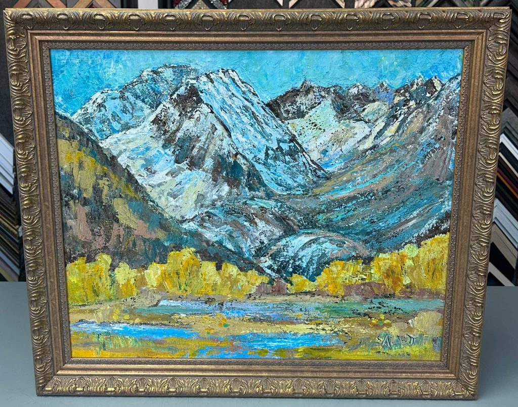 Painting on Canvas Stretched & Custom Framed