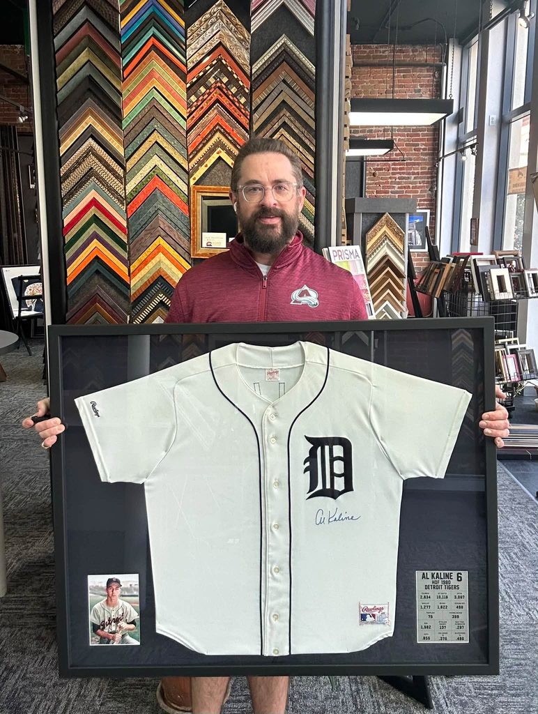 Custom Framed Al Kaline Detroit Tigers Jersey
