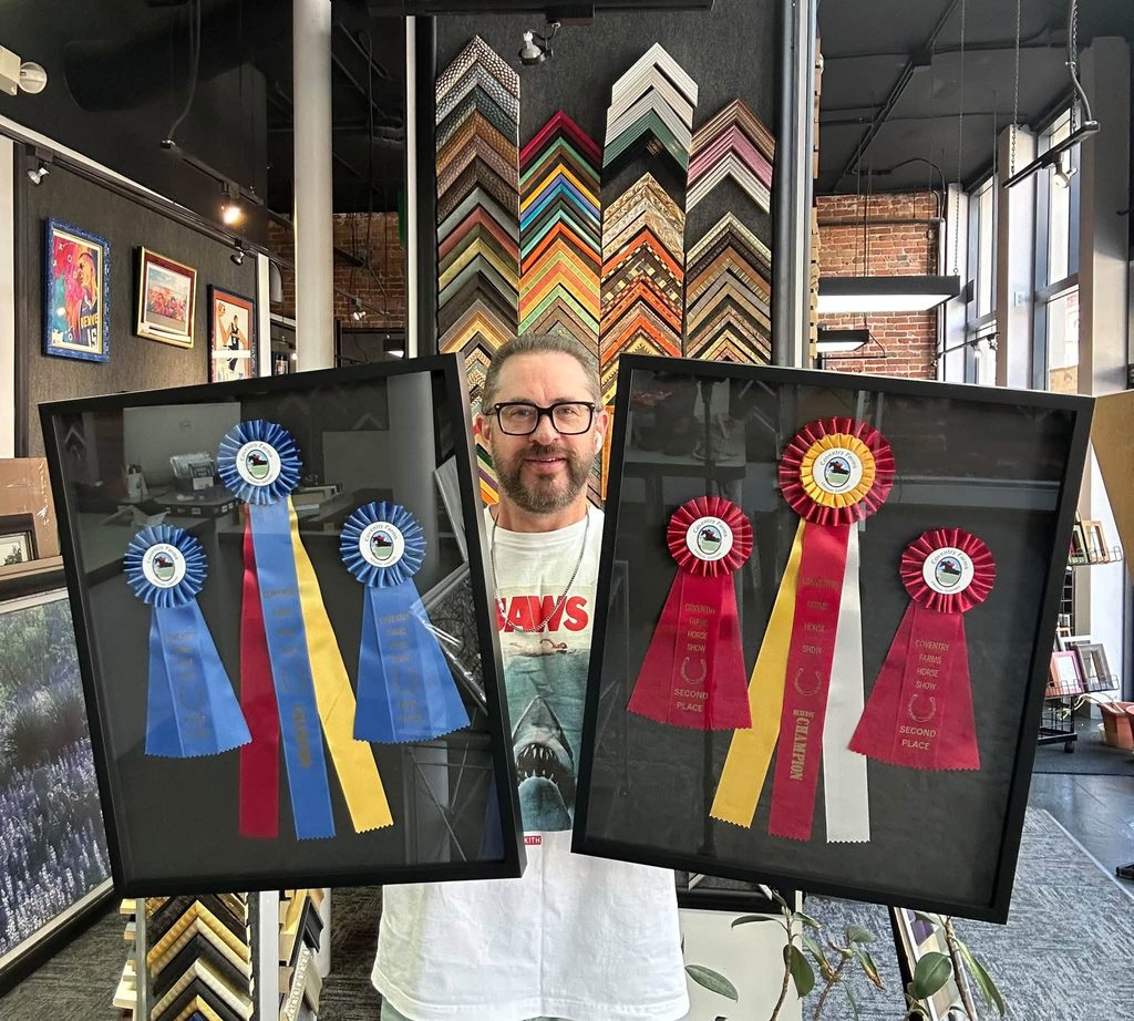 Custom Framed Equestrian Award Ribbons