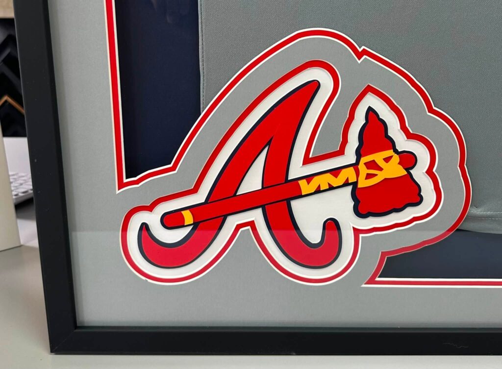 Custom Framed Greg Maddux Atlanta Braves Jersey