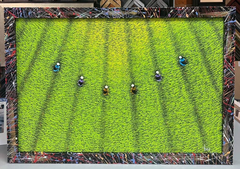 Stretched & Custom Framed Vietnamese Canvas 