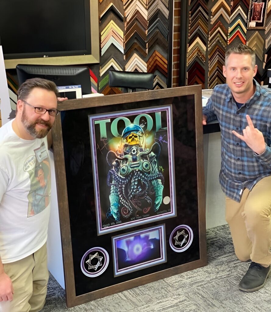 Custom Framed Tool Poster With Looping Video Screen