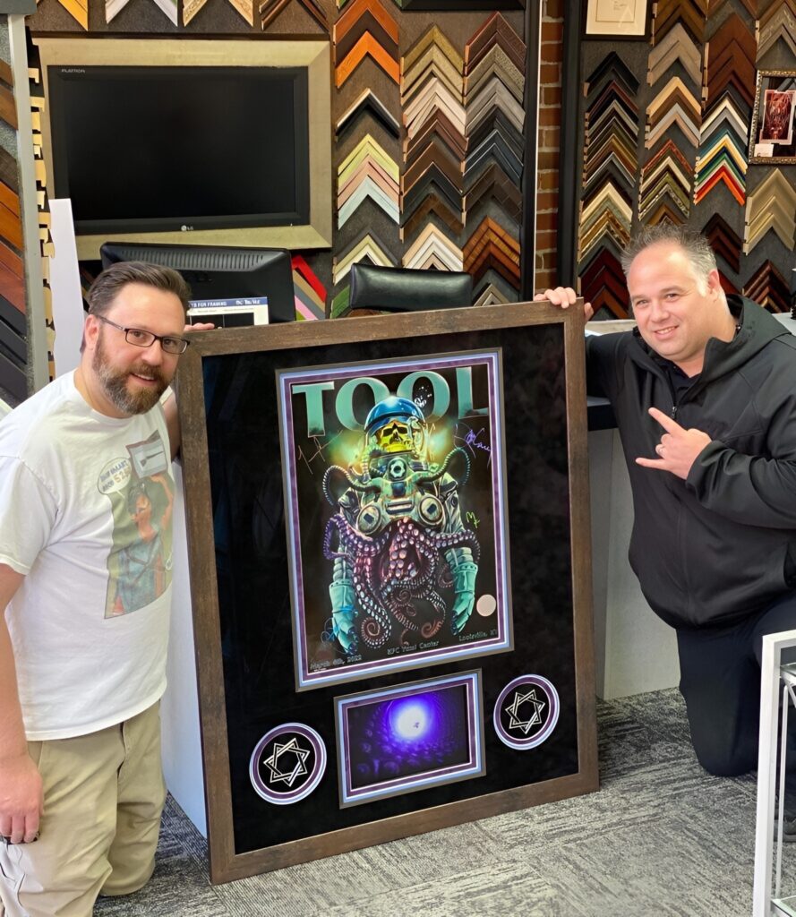 Custom Framed Tool Poster With Looping Video Screen