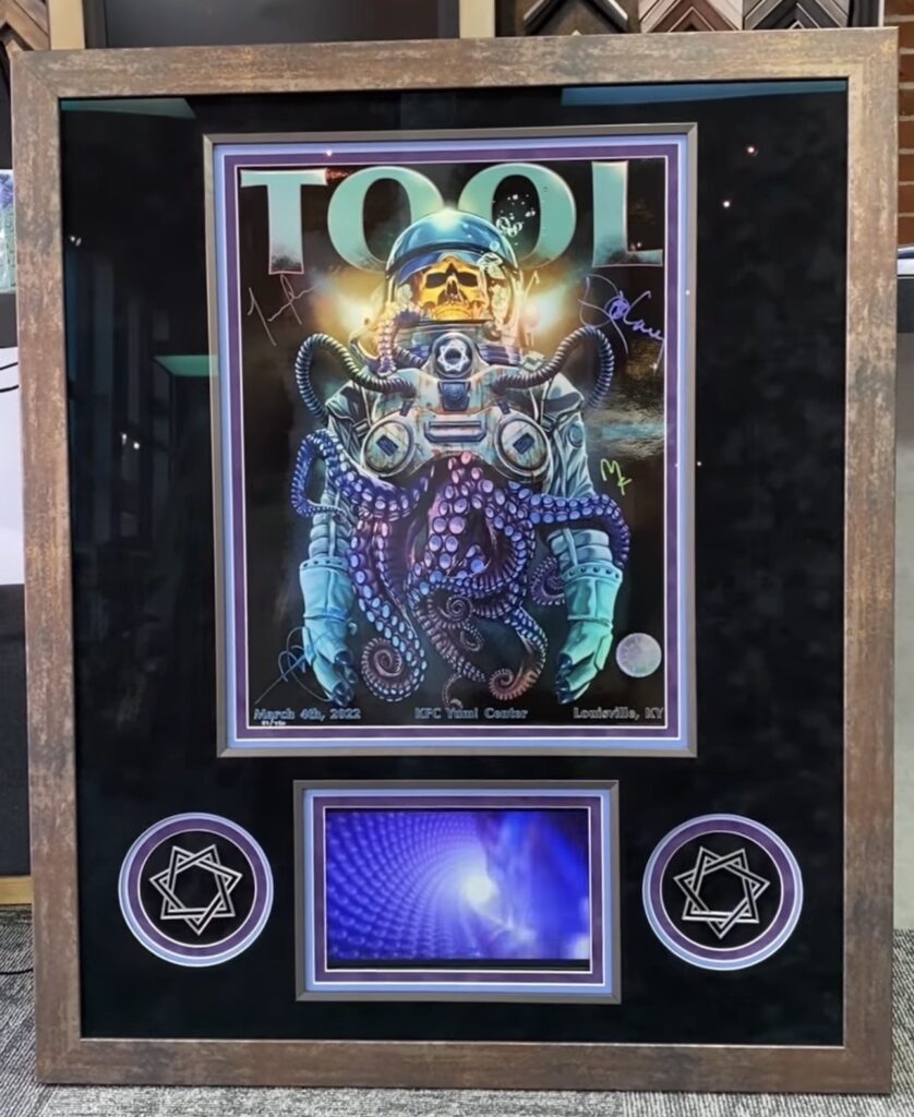 Custom Framed Tool Poster With Looping Video Screen