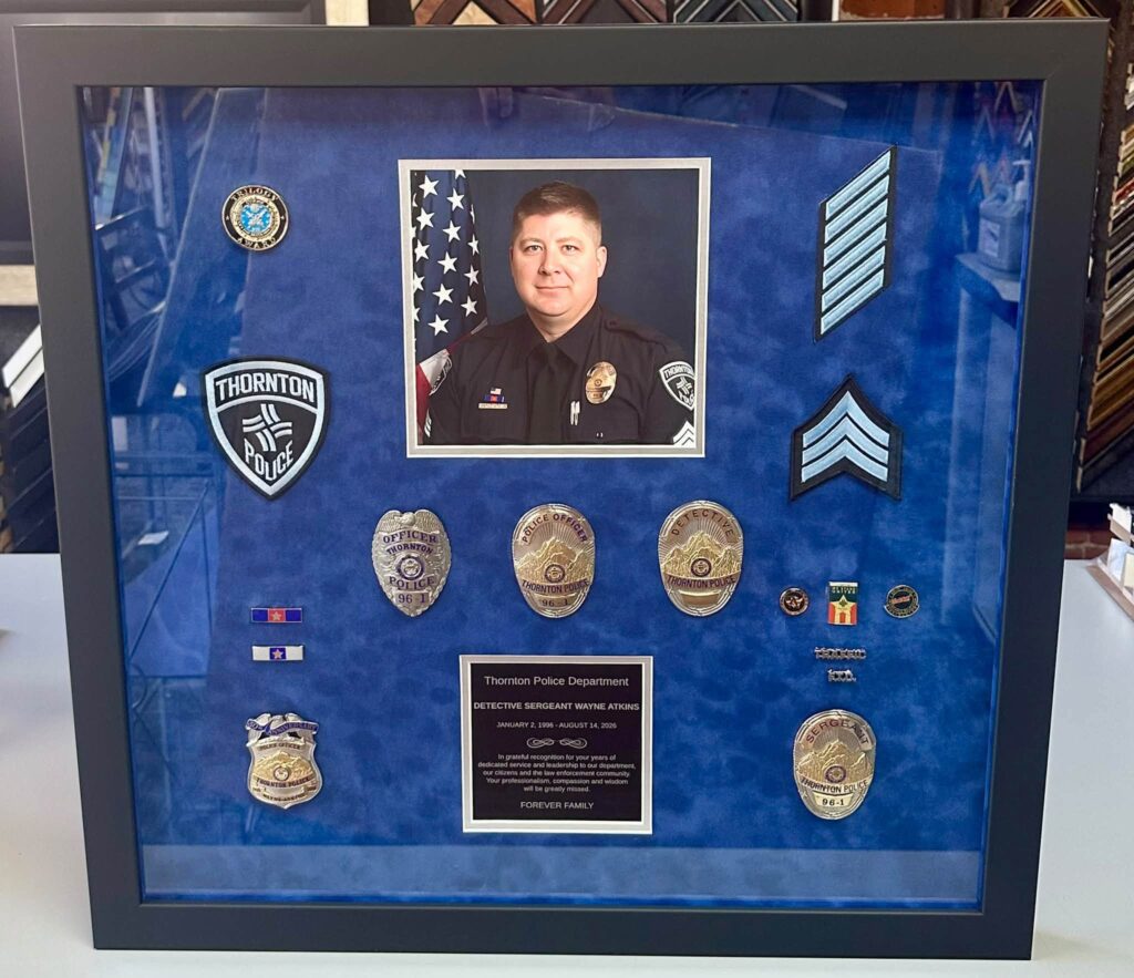 Police Retirement Shadowbox