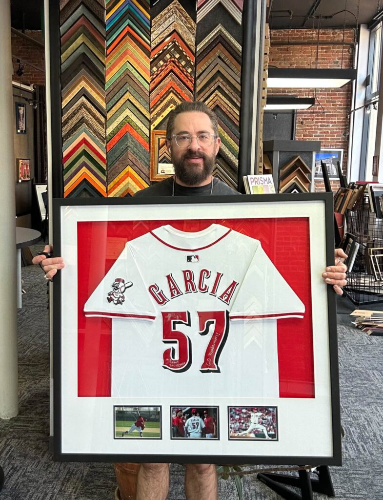 Custom Framed Julian Garcia Cincinnati Reds Jersey