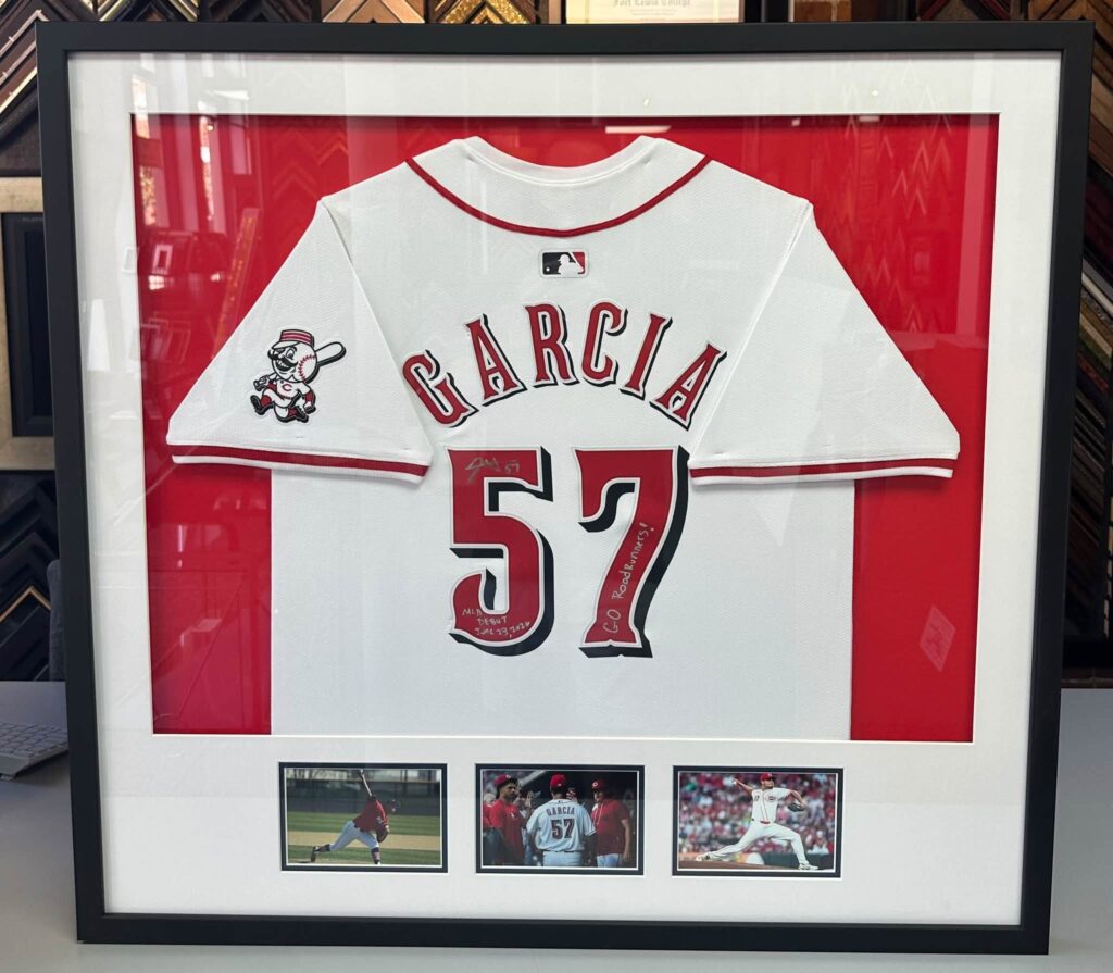 Custom Framed Julian Garcia Cincinnati Reds Jersey 