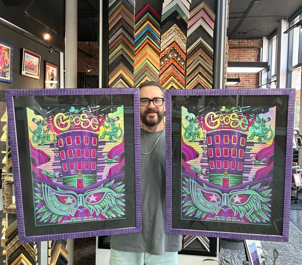 Custom Framed Goose Concert Posters