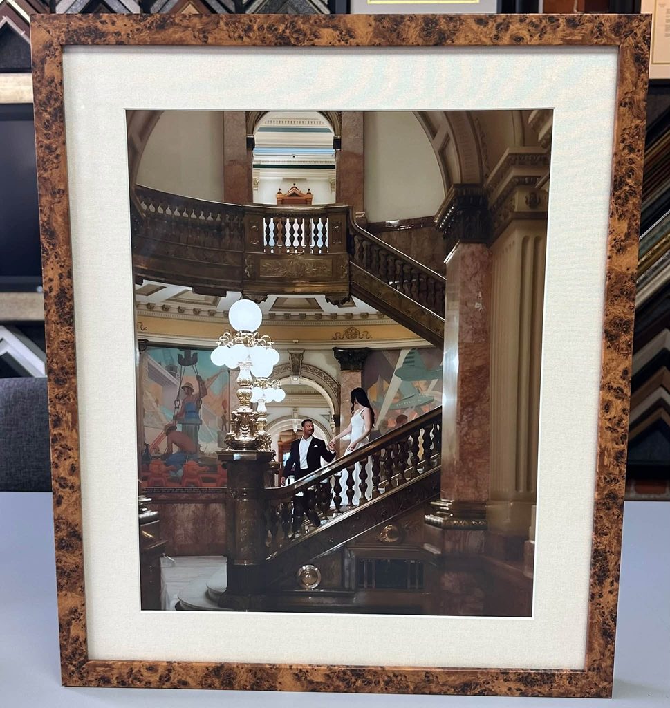 Custom Framed Engagement & Wedding Photography 